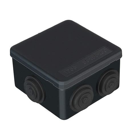 junction box black|black waterproof junction box.